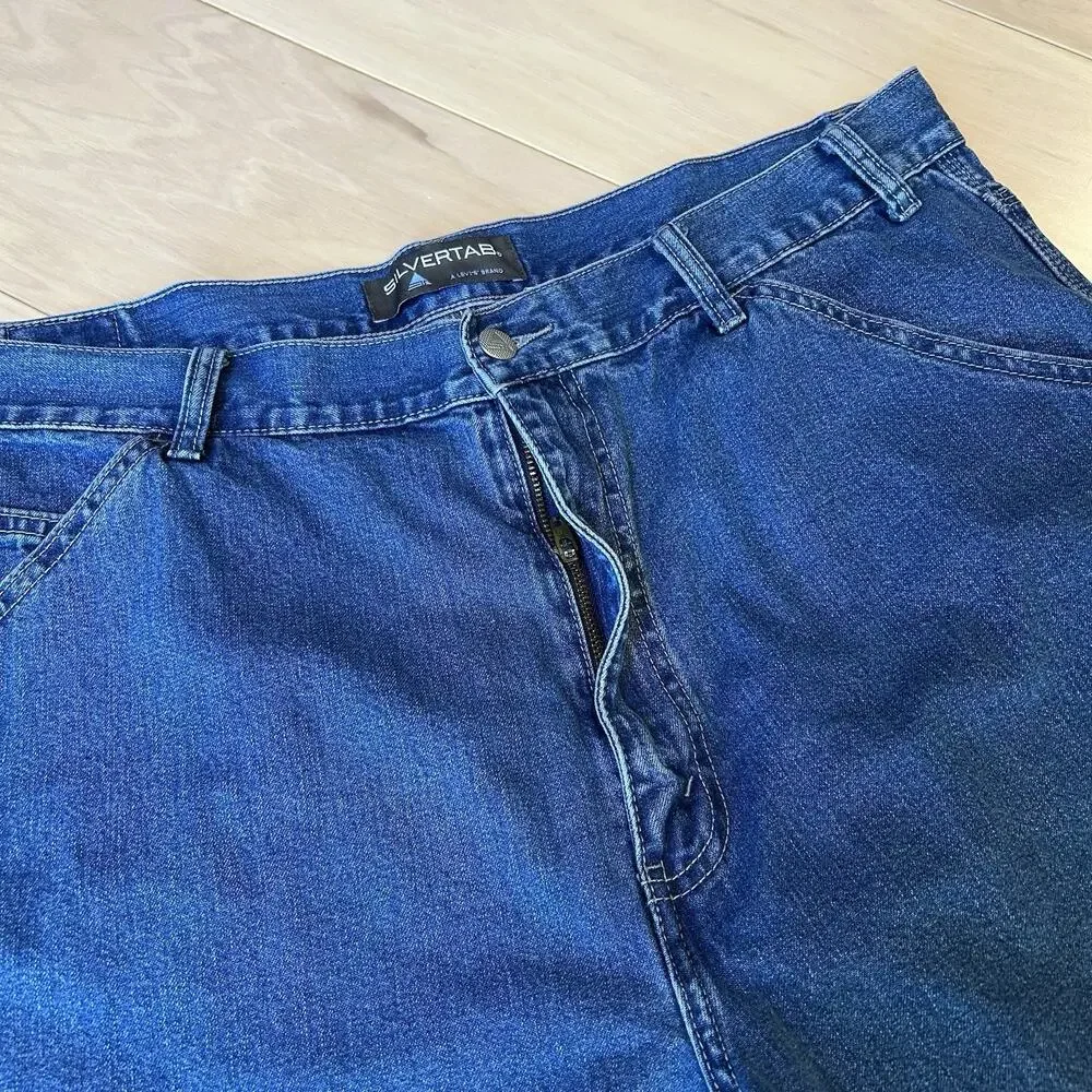Vintage Levi's Silvertab Baggy Fit Denim Shorts Men’s 38